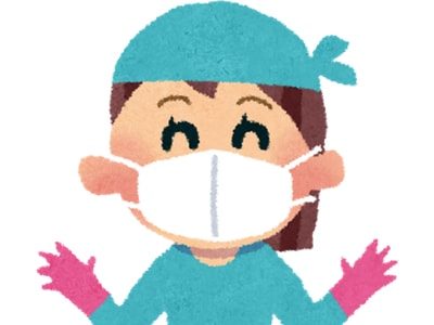 マスクをして掃除
