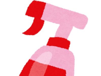 洗剤が入ったスプレー
