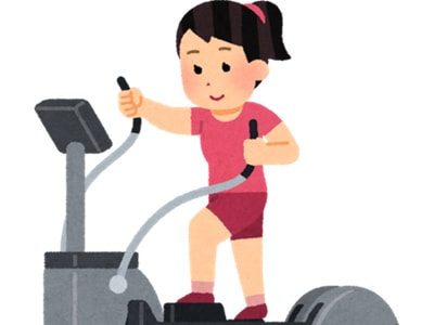 フィットネスクラブで運動